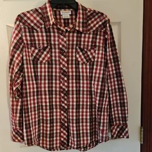 Ariat Red and White Checkered Shirt